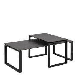 Katrine Coffee Table Set with Ceramic Akranes Top