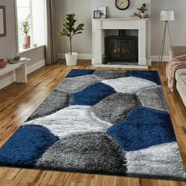 Bascum Blue Grey Rug