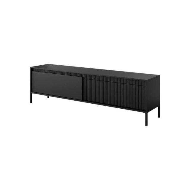 Sophisticated Black Senne TV Cabinet 187cm - Modern Entertainment Solution