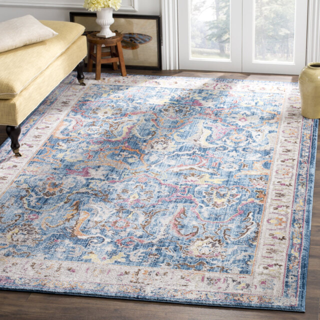 Peniste Transitional Blue/Beige Rug