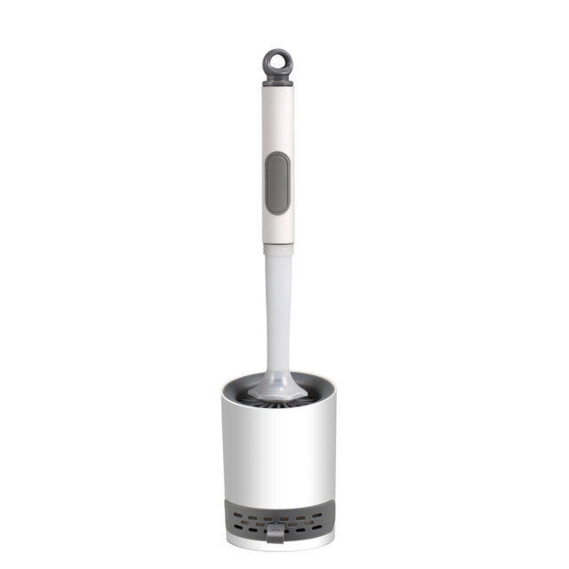 Refillable Toilet Brush & Holder (TPR Head)