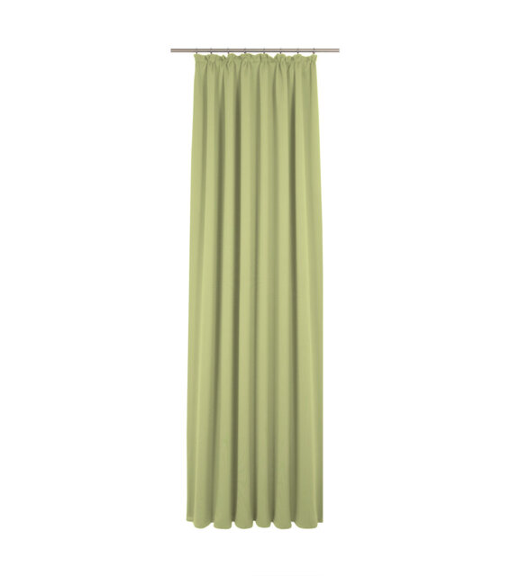 Uni Collection Light 100% Cotton Opaque Pinch Pleat Single Curtain Panel