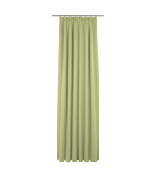 Uni Collection Light 100% Cotton Opaque Pinch Pleat Single Curtain Panel