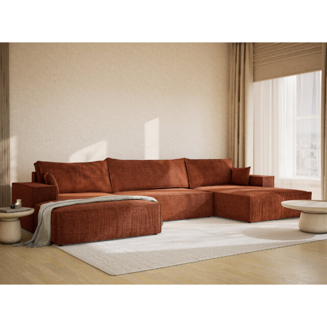 6 Seater Reclining Corner Sofa