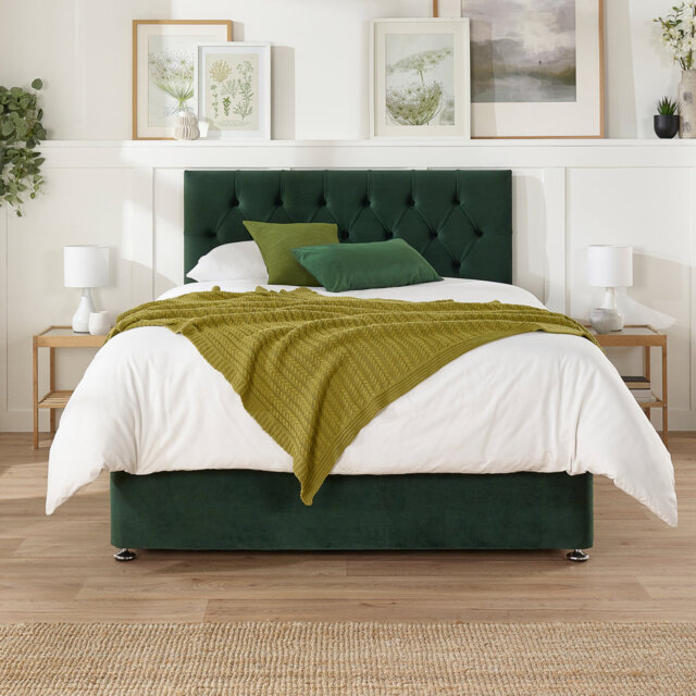 Opie Upholstered Bed with Mattress