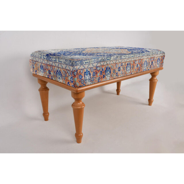 Cotton Upholstered Bench