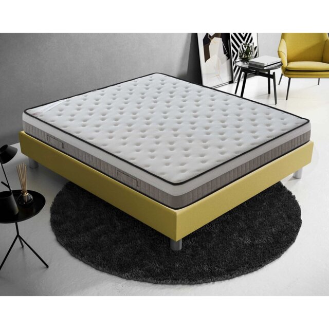Memory Foam Mattress - 22 cm High - 4 cm Memory Foam - Comfort Zones
