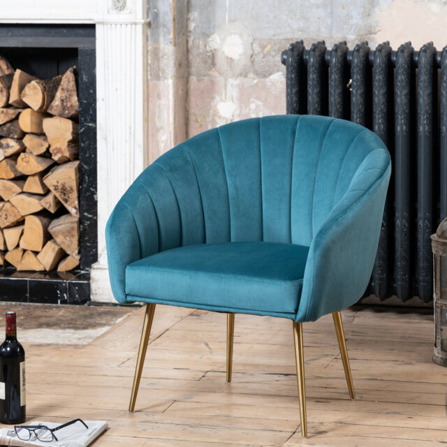Jaylynn Velvet Accent Chair