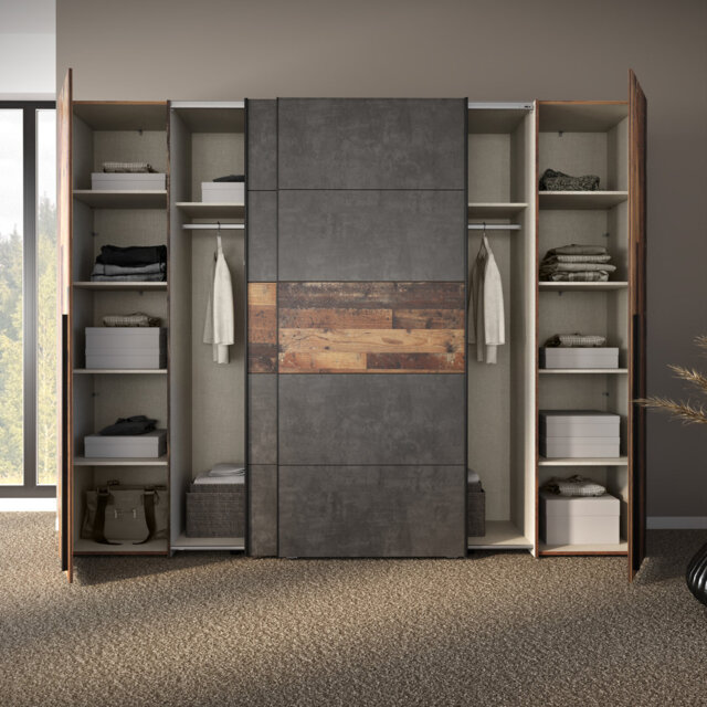 Debarr 4 Door Sliding Wardrobe