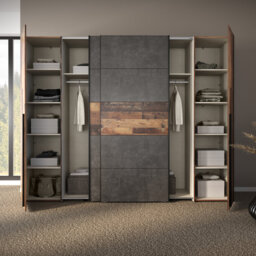 Debarr 4 Door Sliding Wardrobe