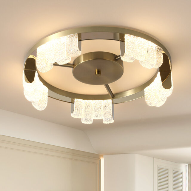 Annic 5 - Light 40cm LED Round Acrylic Flush Mount