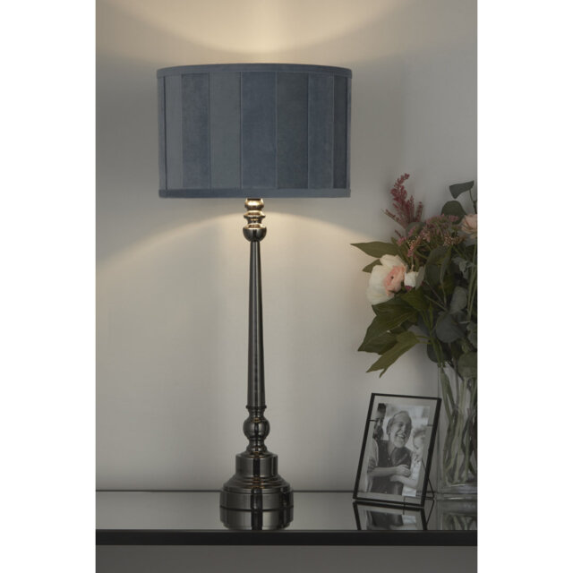 20cm H Faux Velvet Drum Lamp Shade ( Clip On )