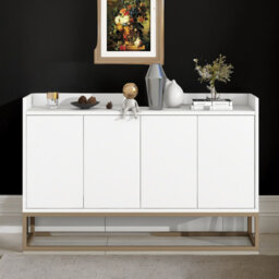 Modern Sideboard Buffet Cabinet With Storage, Minimalist Console Cabinet With Doors And Adjustable Shelves, Multifunctional Decorative Buffet Cabinet