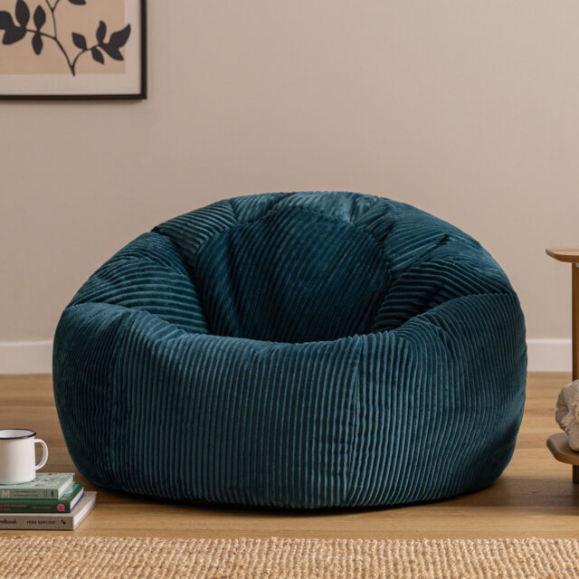 icon Kingston Corduroy XL Classic Bean Bag, Teal