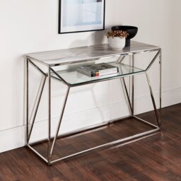 Maltby 120cm Glass Top Console Table