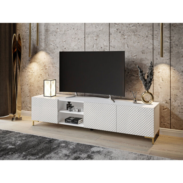 "Zanuck Unfinished TV Stand for TVs up to 70"""