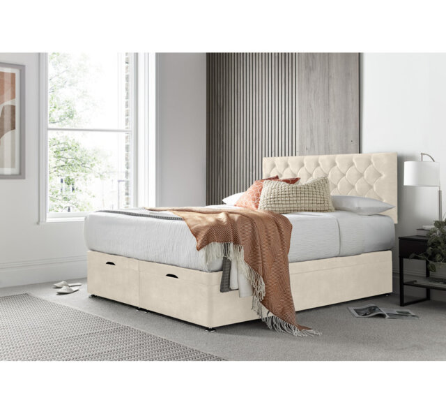Florida Naple Divan Ottoman with Headboard on Struts
