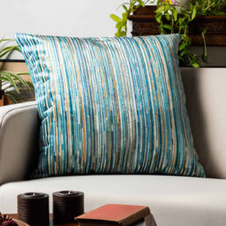 Striped Blue Cushion