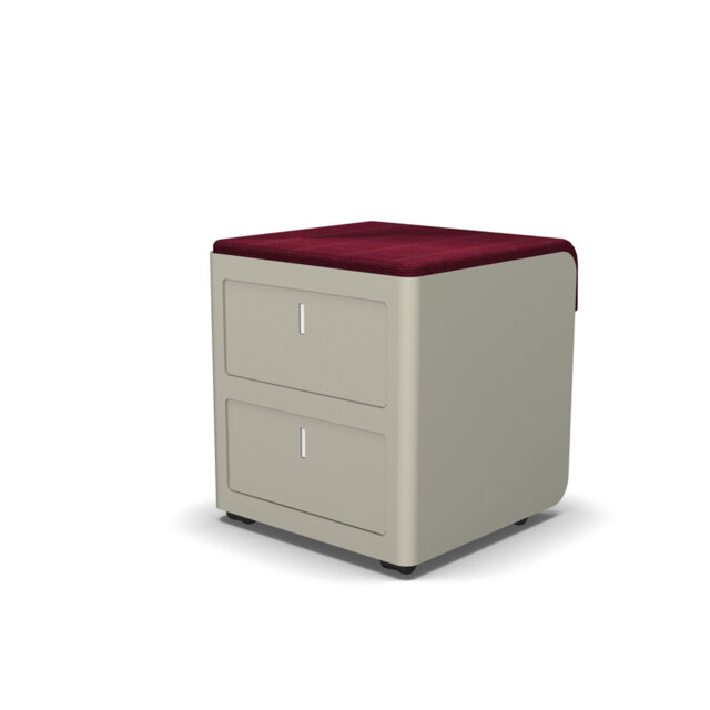 Estep 45cm Wide 2 -Drawer Mobile File Cabinet
