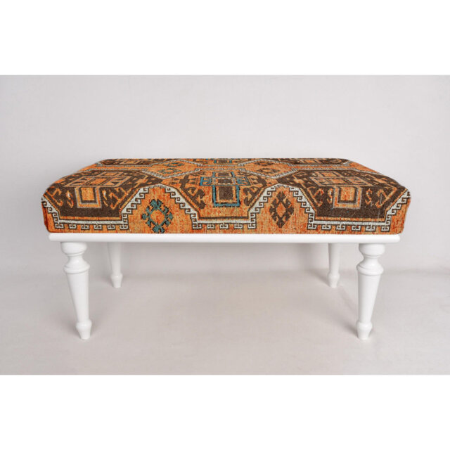 Cotton Upholstered Bench