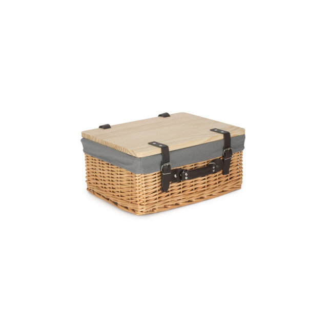 Wicker Gift or Storage Hamper with Lining