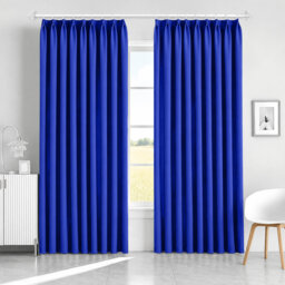 Blackout Pencil Pleat Curtains - Thermal Insulated, Light Blocking Window Drapes