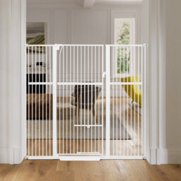 Pressure Mounted Pet Gate With Door