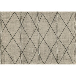 Adynn Geometric Vinyl Machine Printed Indoor / Outdoor Area Rug