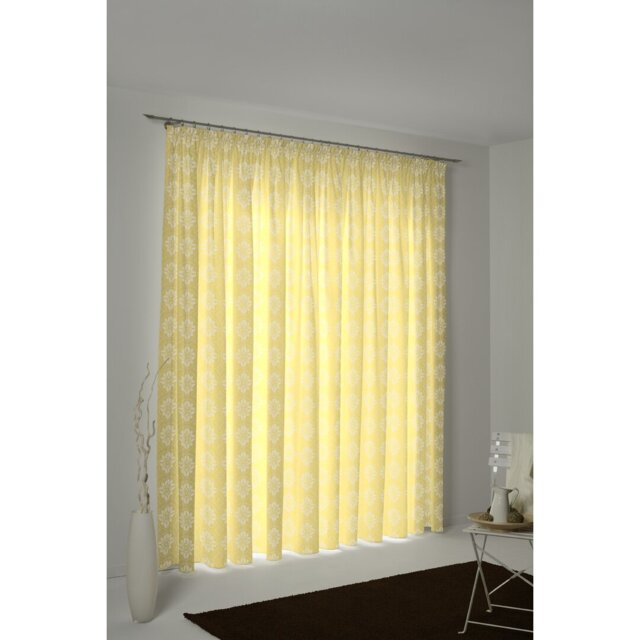 Curtain Heilwood with ruffle tape (1 piece), opaque