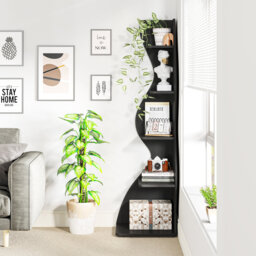 179cm H x 48cm W Corner Bookcase