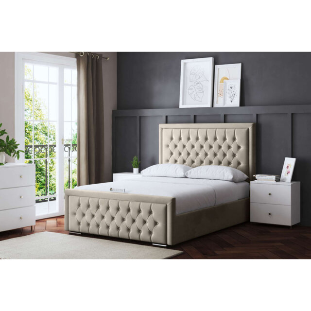 Allegra Upholstered Bed with Headboard