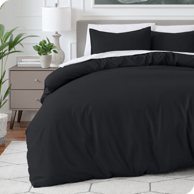 Microfiber No Pattern Duvet Cover Set