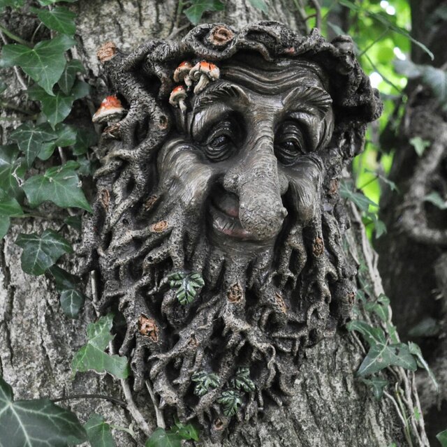 Plants & Flowers Fantasy & Sci-Fi Weather Resistant Resin Garden Statue