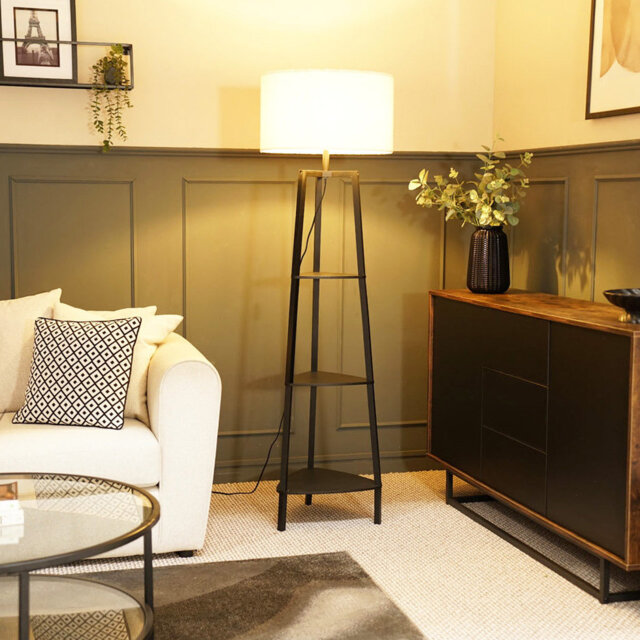 Amandip 137.5cm Tray Table Floor Lamp