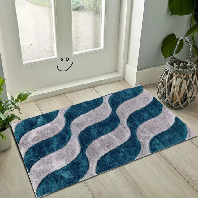 3D Luxury Shaggy Rug Soft & Stylish Modern Area Rug For Living Room & Bedroom Floor Mats Small Door Mats