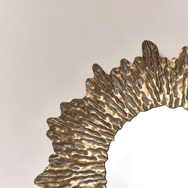 Walshville Metal Round Mirror