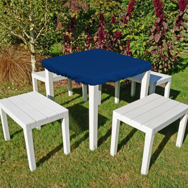 Heavy-Duty Multipurpose Square Patio Table Top Cover, Waterproof Outdoor UV-Resistant Table Cover