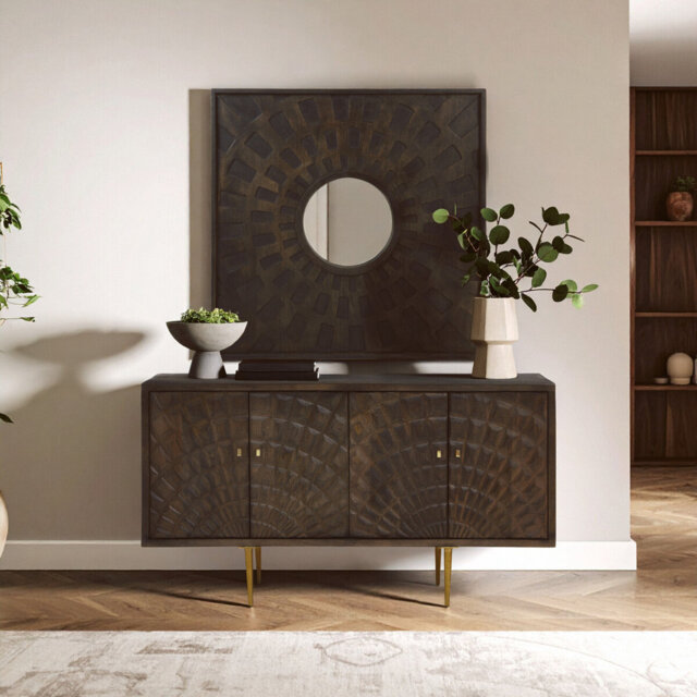 Birkholz 152cm Solid Wood Sideboard