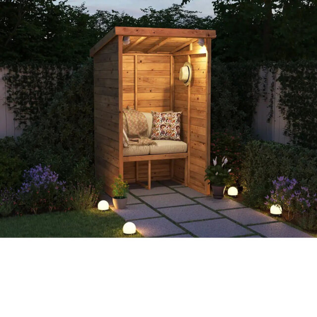Dunster House Garden Arbour With Pent Roof, Pressure Treated, Compact Stylish Shelter, Apocallipo