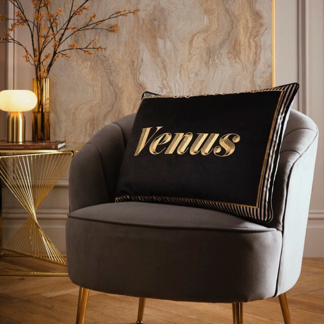 Laurence Llewelyn-Bowen Venus Signature Cushion Black