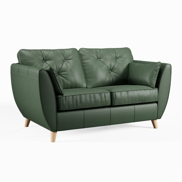 Marylin 2 Seater Leather Tufted Sofa