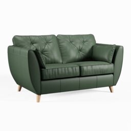Marylin 2 Seater Leather Tufted Sofa