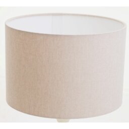 Cotton Drum Lamp Shade ( Screw On ) in Grey
