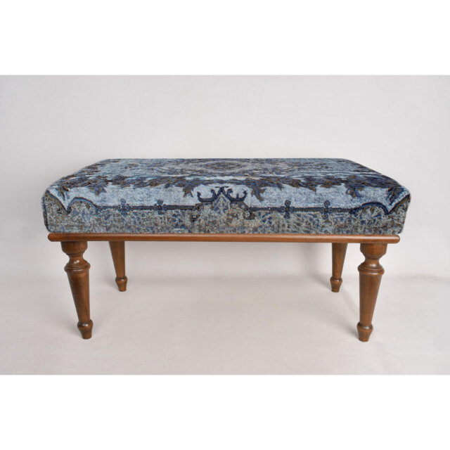 Cotton Upholstered Bench