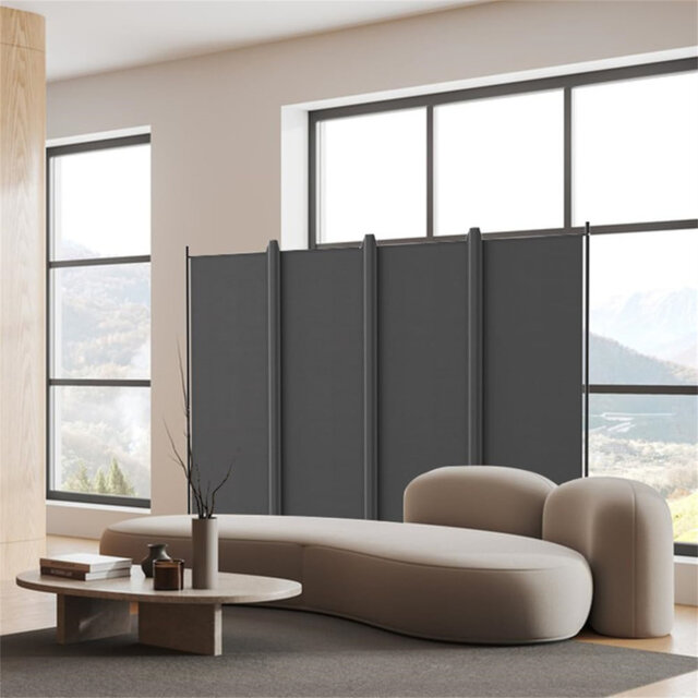 223cm W x 177cm H 4 - Panel Metal Folding Room Divider by Wayfair ...