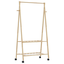 Hulda 96cm Rolling Clothing Rack