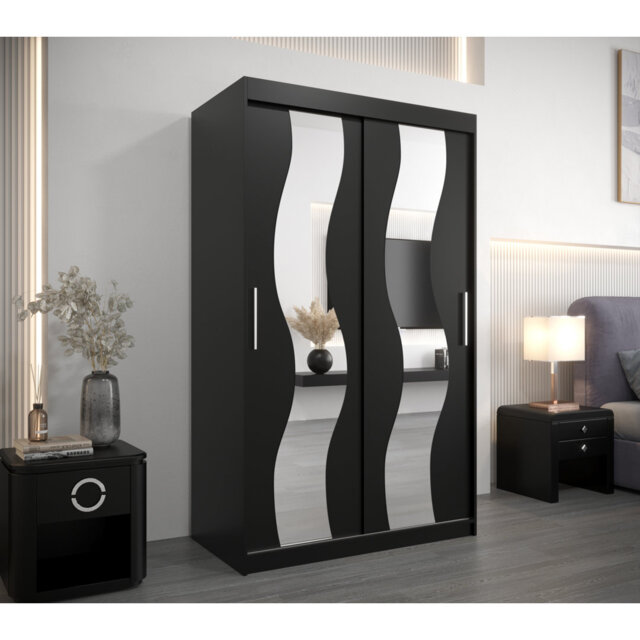 Aanayah 2 Door Solid + Manufactured Wood Wardrobe