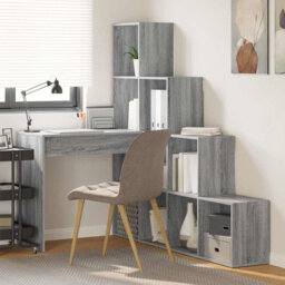 Corner Desk 101.5 X 149.5 X 149.5 Cm Engineered Wood