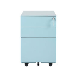 Lakeithia 39cm Wide 3 -Drawer Mobile Steel File Cabinet