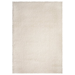 Oslo Cream Shaggy Area Rug – Soft  Polyester Carpet for Living Room & Bedroom, Hallway Runner & Mat